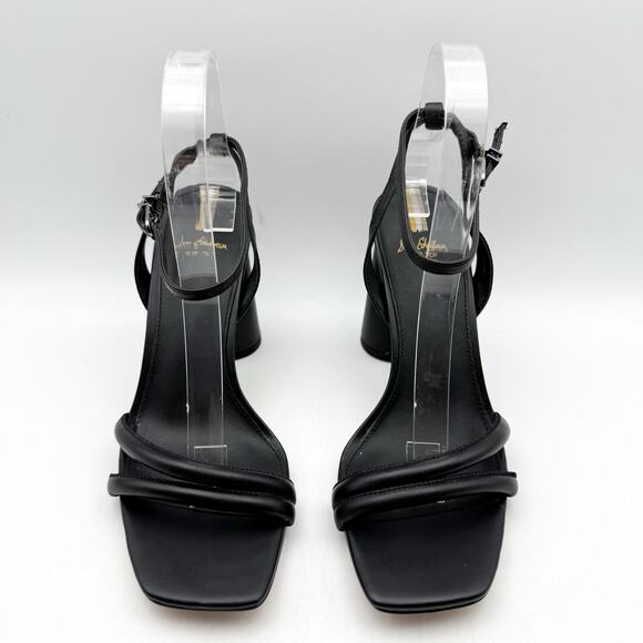 SAM EDELMAN Womens Kia Sandals Size 8 M Black Block Heel Strappy Leather NIB - Picture 7 of 13